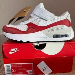 Nike Air Max Kids Shoes - Red and White